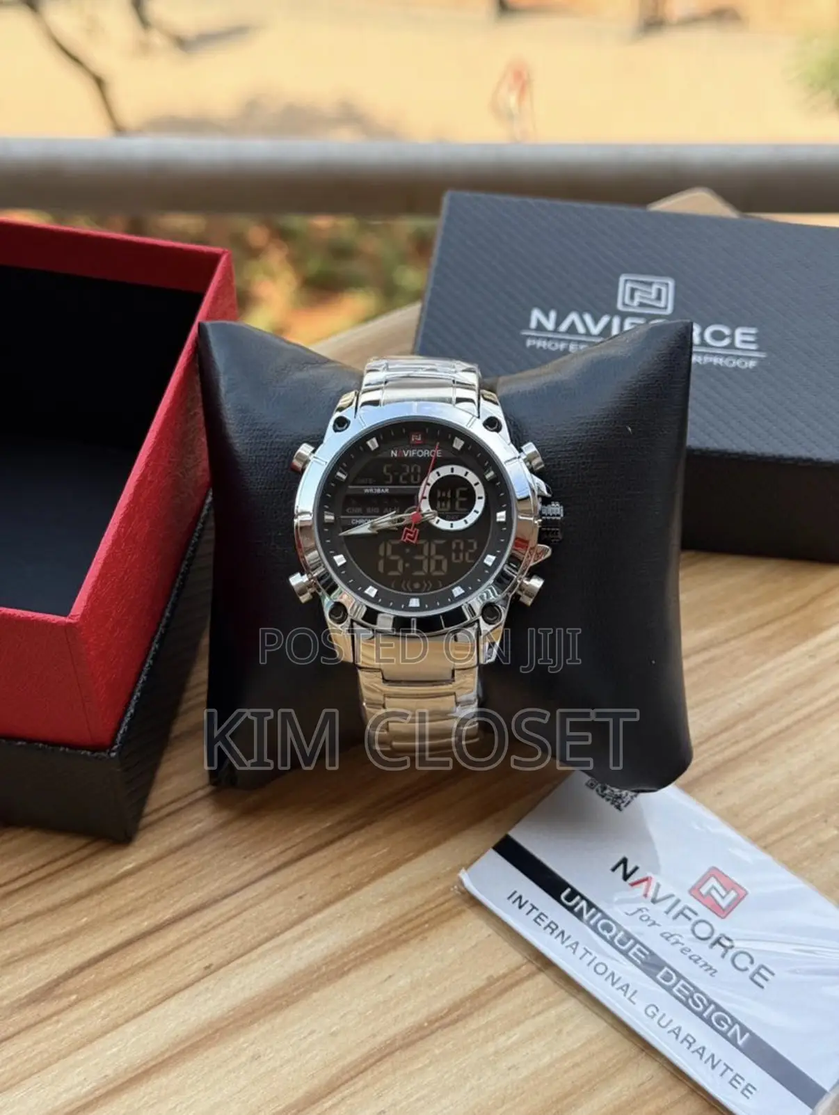 Silver Digital Watch