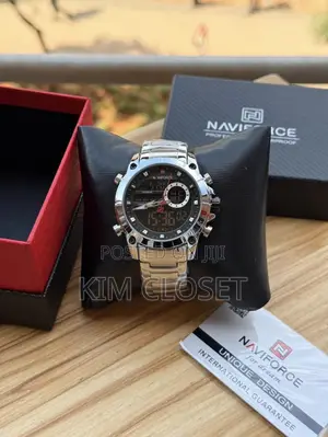 Silver Digital Watch