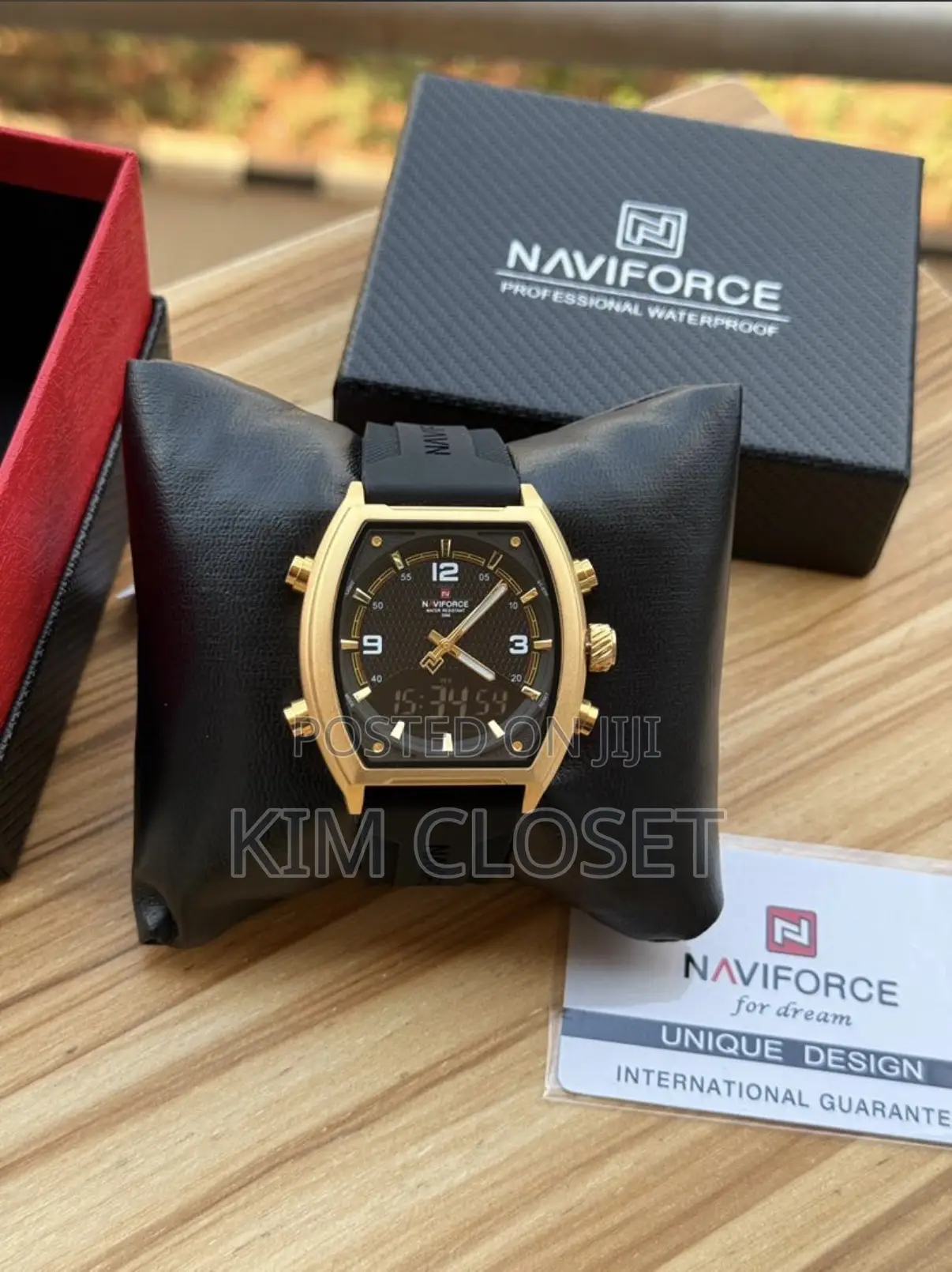 Navy Rubber Watch