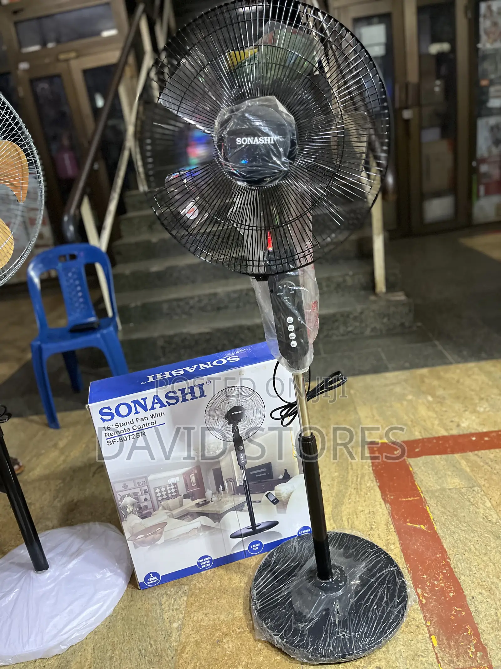 Sonashi 16-Inch Remote Control Stand Fan — Powerful Cooling