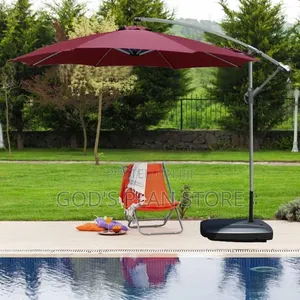 Steel Cantilever Offset Patio Outdoor Umbrella