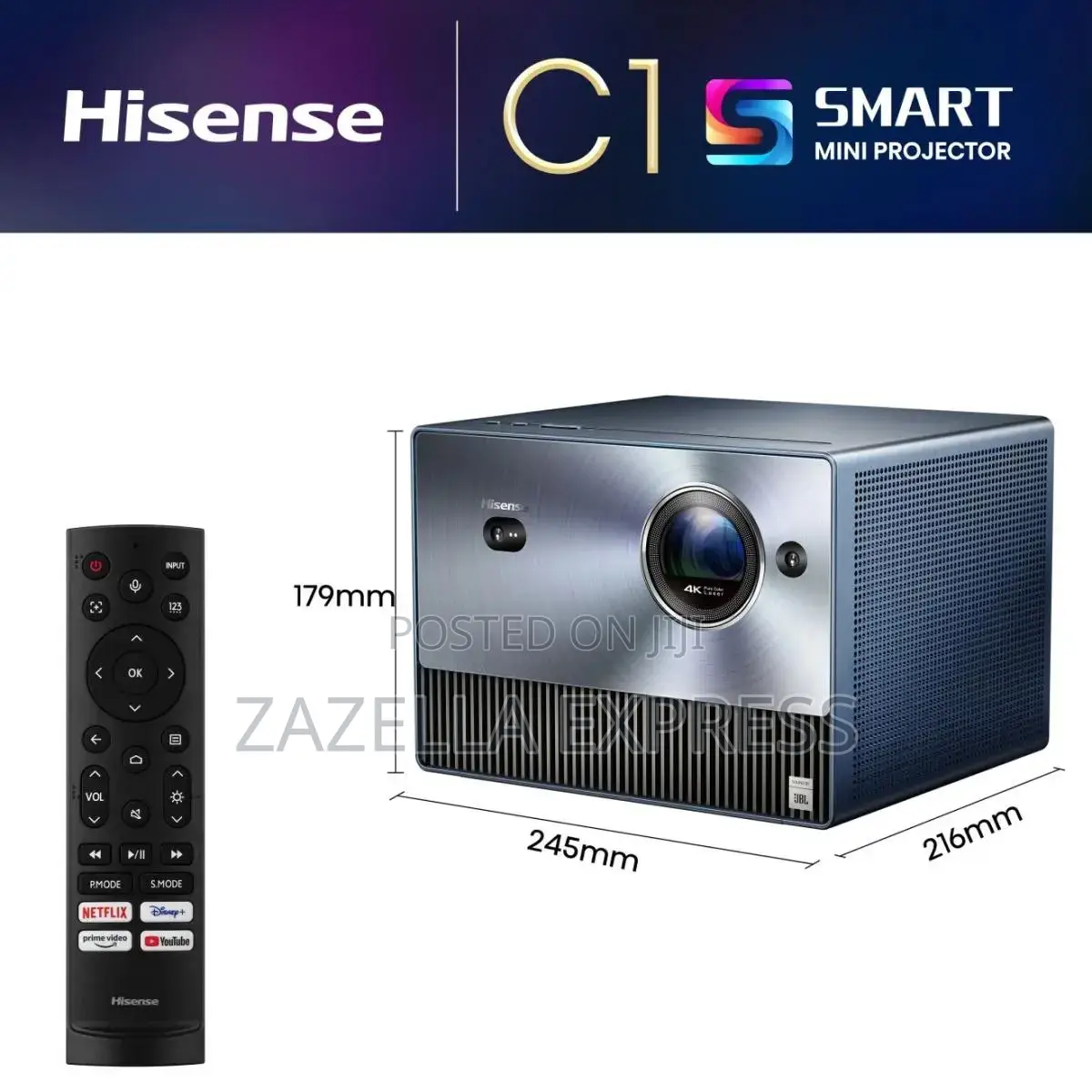Hisense Smart Projector C1 Up to 300”