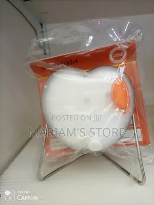 Heart-Shaped Rechargeable Led Night Light With a Stand.