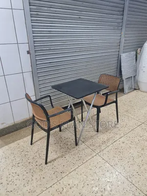 2people Dining Black Table and Chairs