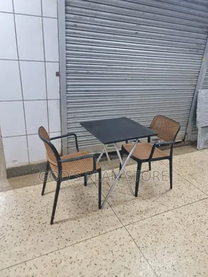 2people Dining Black Table and Chairs