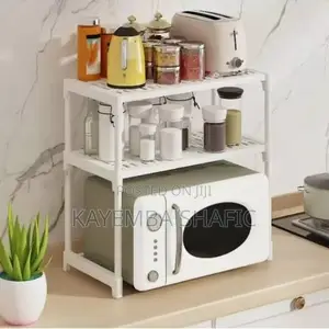 2-tier Multi-functional Kitchen Storage Shelf Microwave Rack