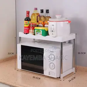 1-tier Single Layer Kitchen Storage Shelf Microwave Rack