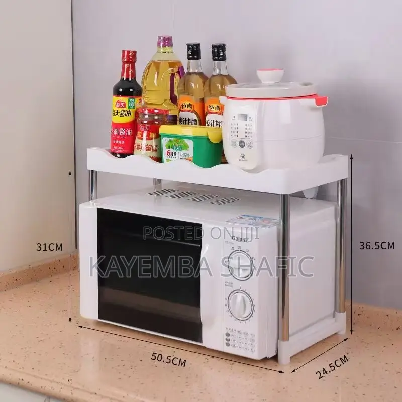 1-tier Single Layer Kitchen Storage Shelf Microwave Rack