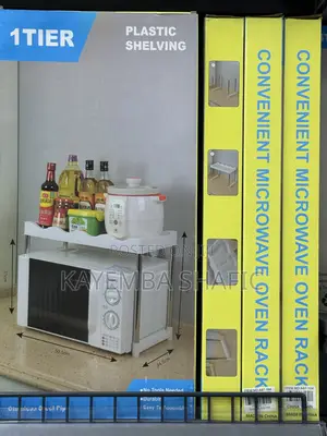 1-tier Single Layer Kitchen Storage Shelf Microwave Rack