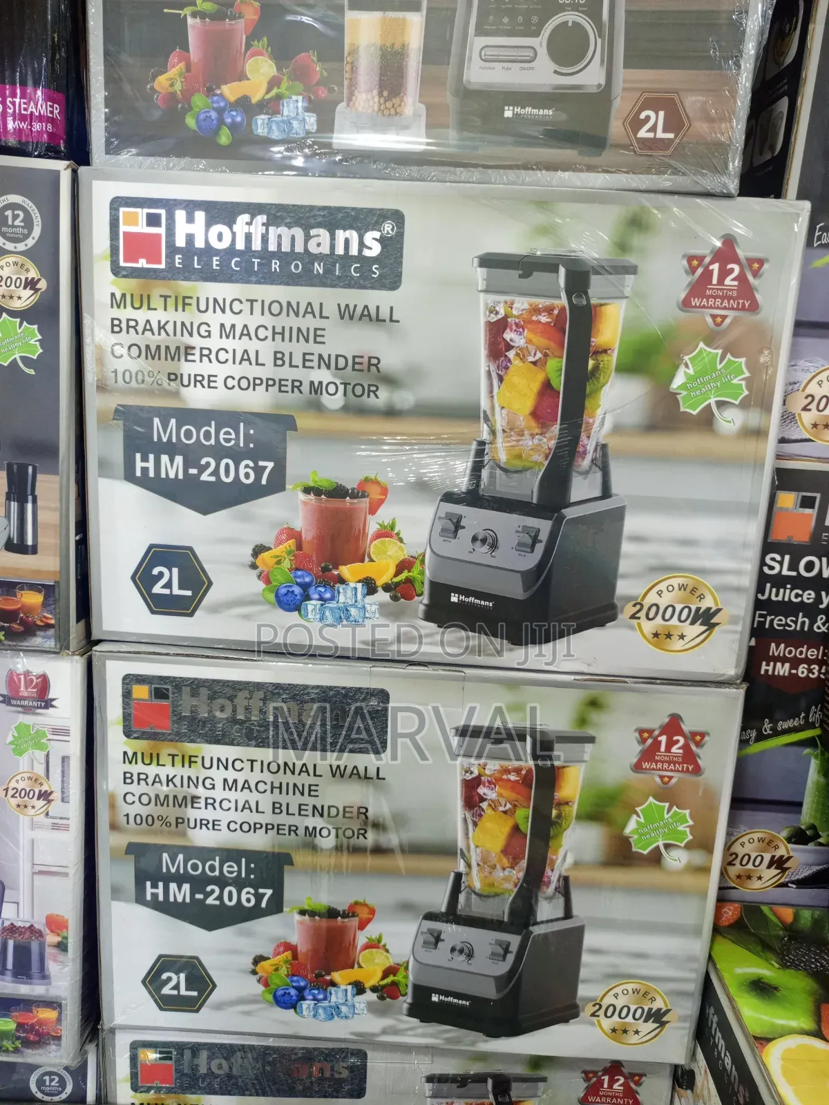Hoffmans Hm-2067 Multifunctional Commercial Blender With a 2000w Motor