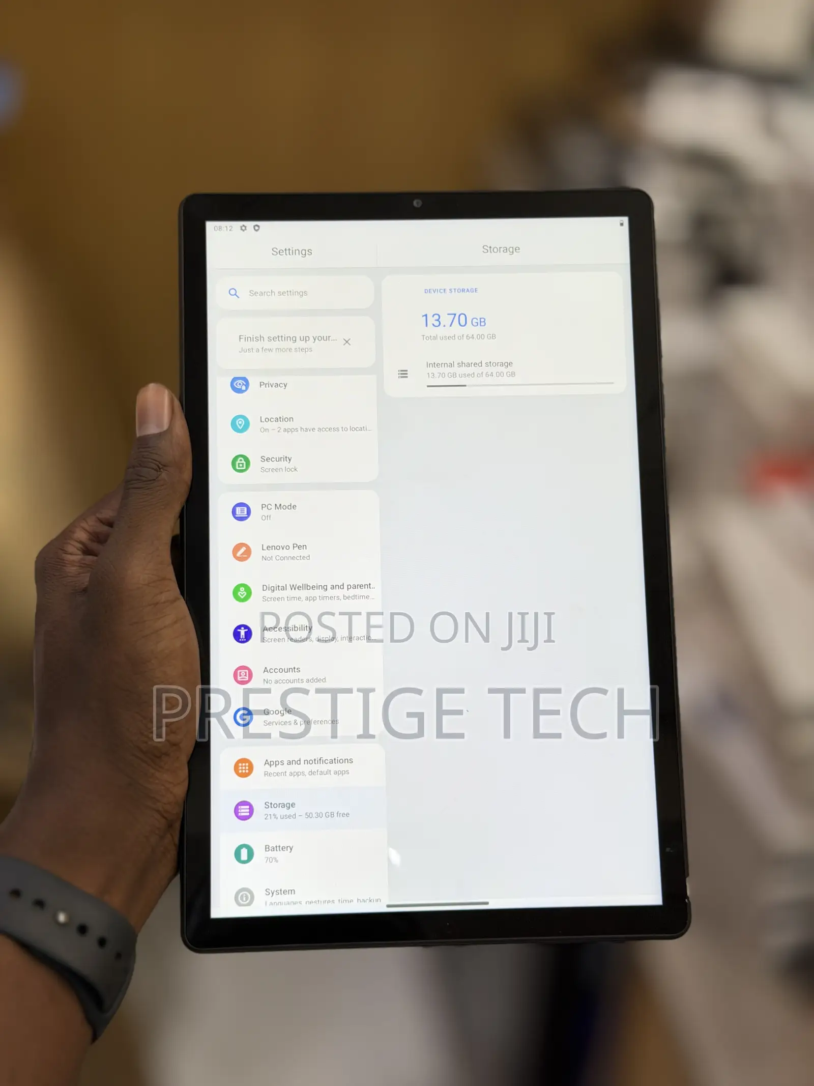 Lenovo Tab 6 64 GB Black