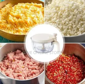 Manual Multi-Function Food Processor and Chopper With Attachments