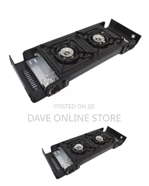 Portable Dual-Burner Butane Gas Stove Cooktop