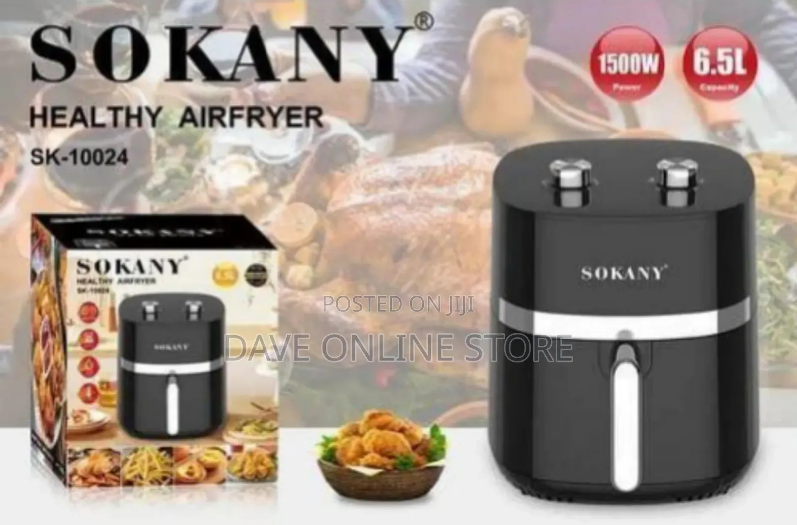 Sokany Compact Digital Air Fryer