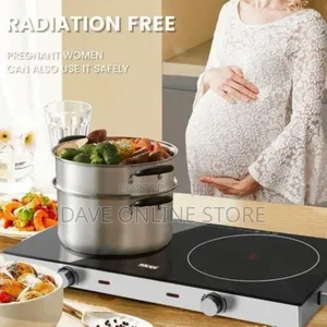 High Power Double Burner Electric Cooktop