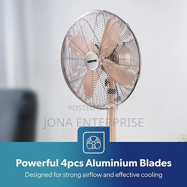 Geepas Metal Aluminum Fan 16inch