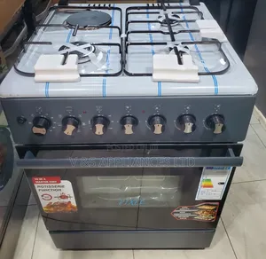 Pixel Electric Gas Cooker 60by60 Silver