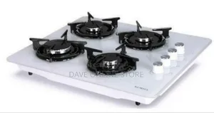 Luxell 4-Burner White Gas Cooktop