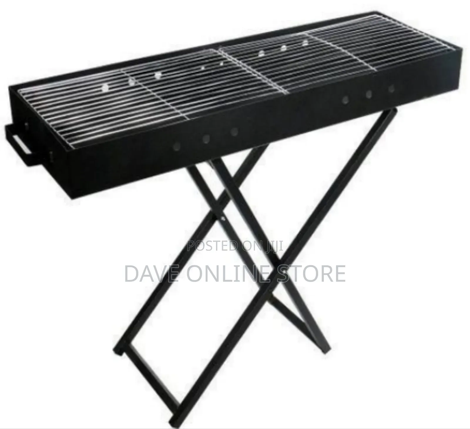 Portable Rectangular Charcoal Barbecue Grill