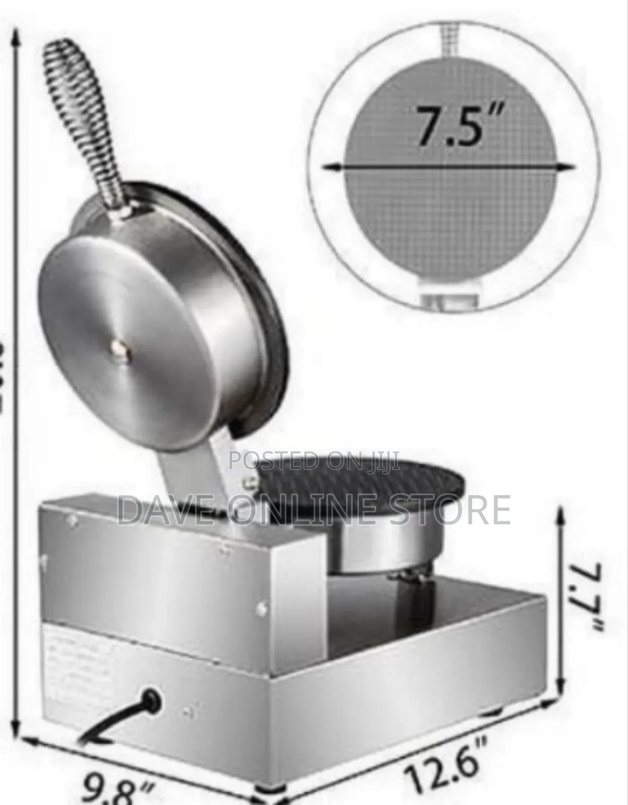 Commercial Ice Cream Cone Waffle Maker / Egg Roll Machine
