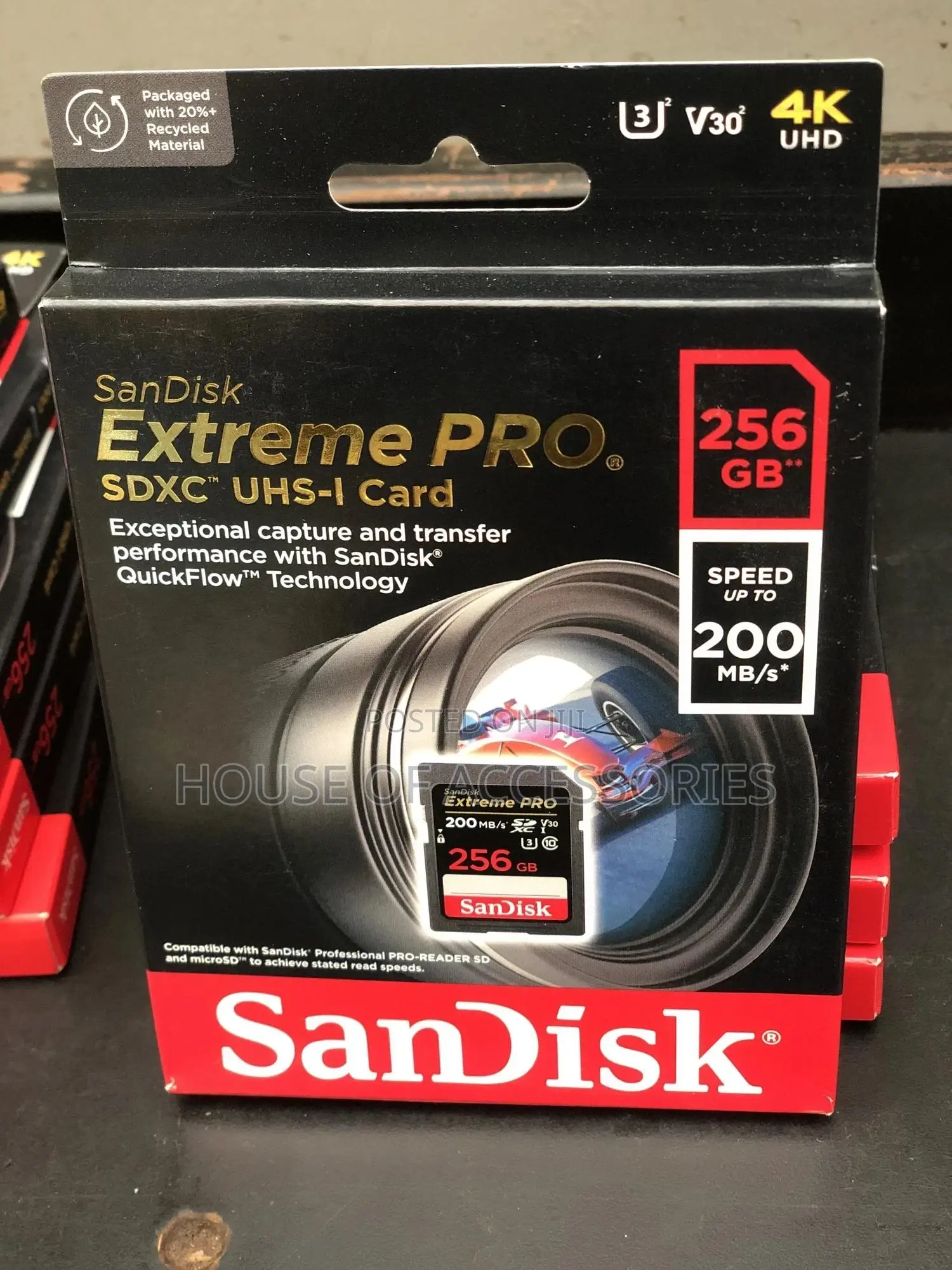 256gb Extreme Pro Sd Camera Memory Card