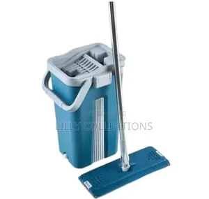 Hands Free Microfiber Flat Mop With a Bucket