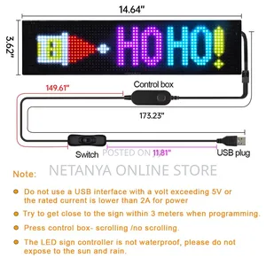 Led Matrix Bluetooth Panel