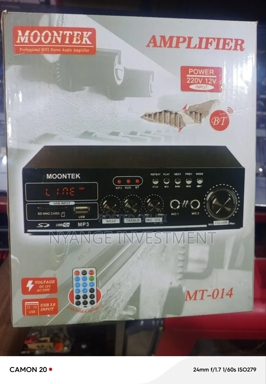 Amplifier Moontek. Audio and Music Amplifier