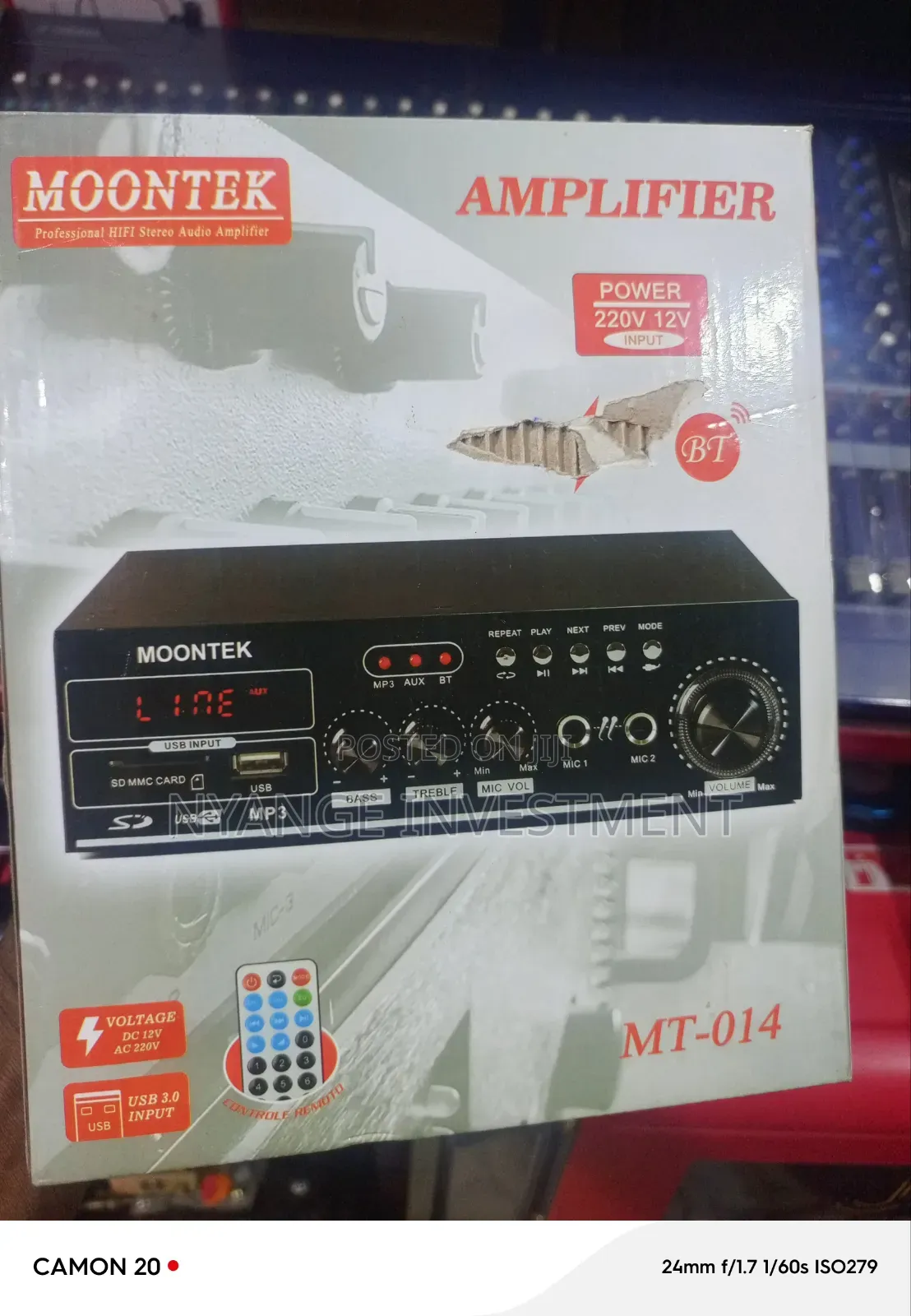 Amplifier Moontek. Audio and Music Amplifier
