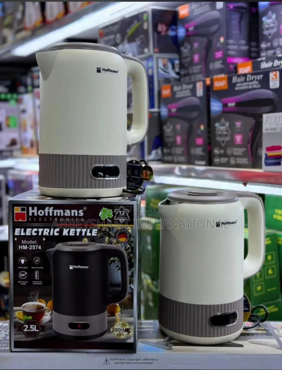 Hoffmans 2.5l Electric Kettle/Hoffmans 2.5l Electric Milk Kettle