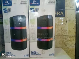 Portable Wireless Speaker With Rgb Lights And A Included Microphone.