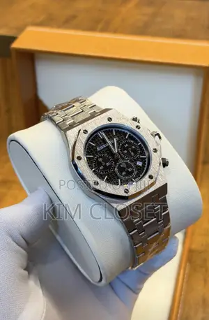 Silver Strap With Black Dial
