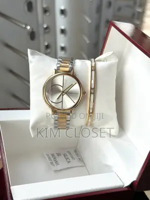 Two Tone Colored Watch for Ladies