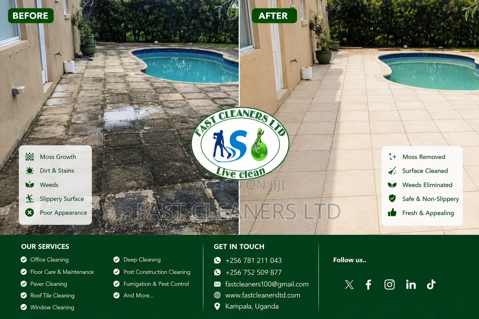 Paver Cleaning | Concrete Surfaces Cleaning