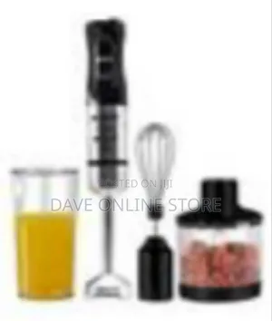 4-in-1 Hand Blender With Whisk and Mincer