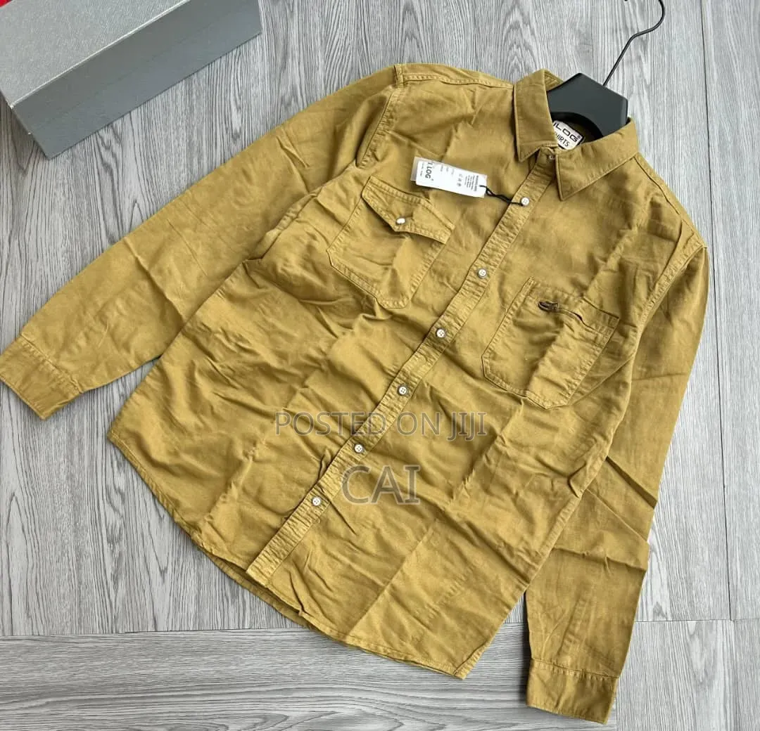 Denim Shirts.Double-pocket Design