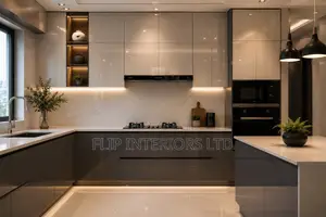 Luxury High-Gloss Kitchen Plastic Finishing Services
