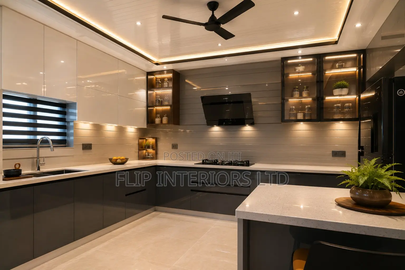 Contemporary Kitchen PVC Ceiling Wall Solutions