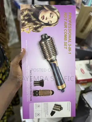 Professional 3-in-1 Hot Air Comb Set – Brand New