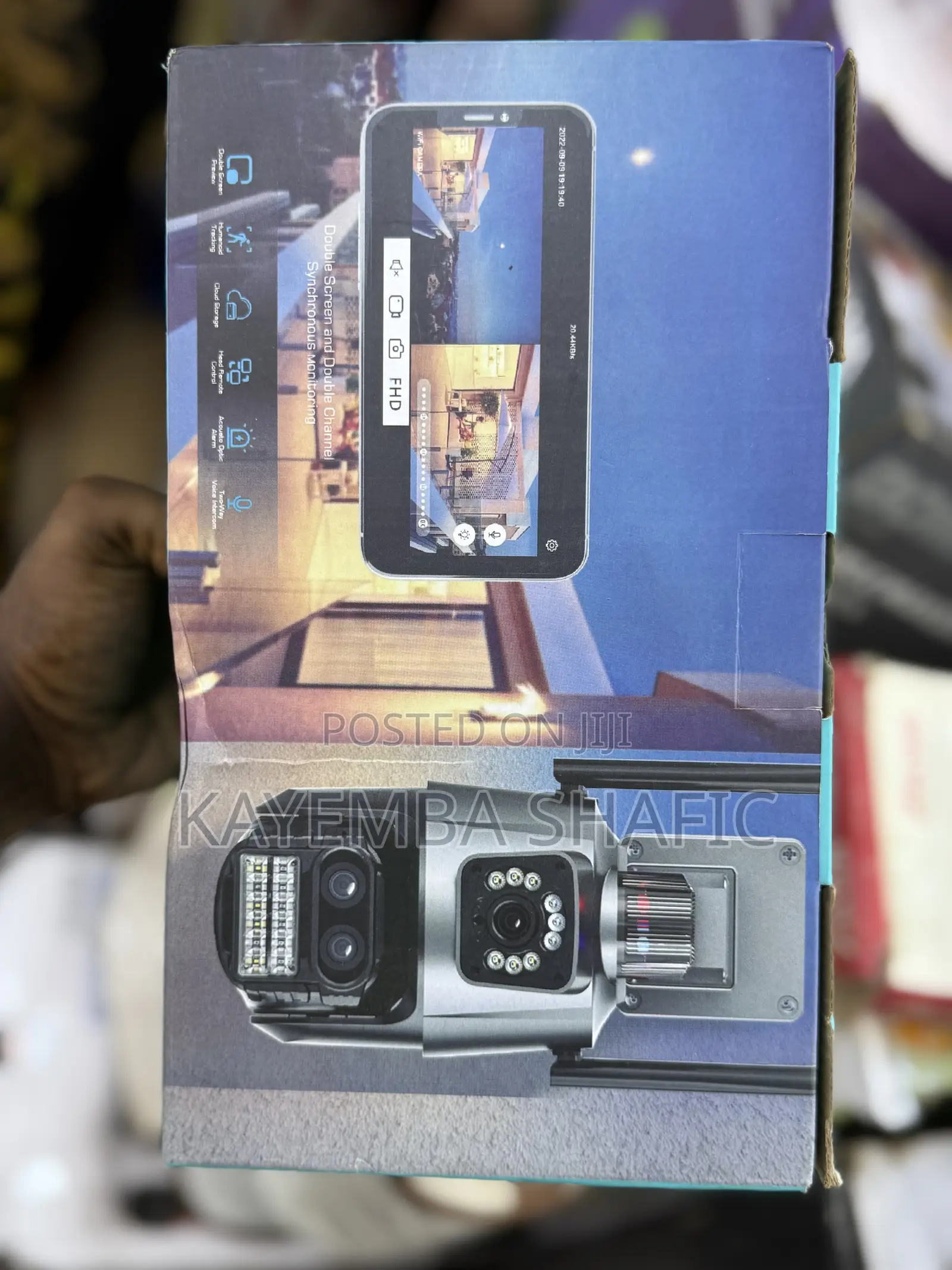 Dual Lens Wifi PTZ Security Camera - Dual Screen Full Hd