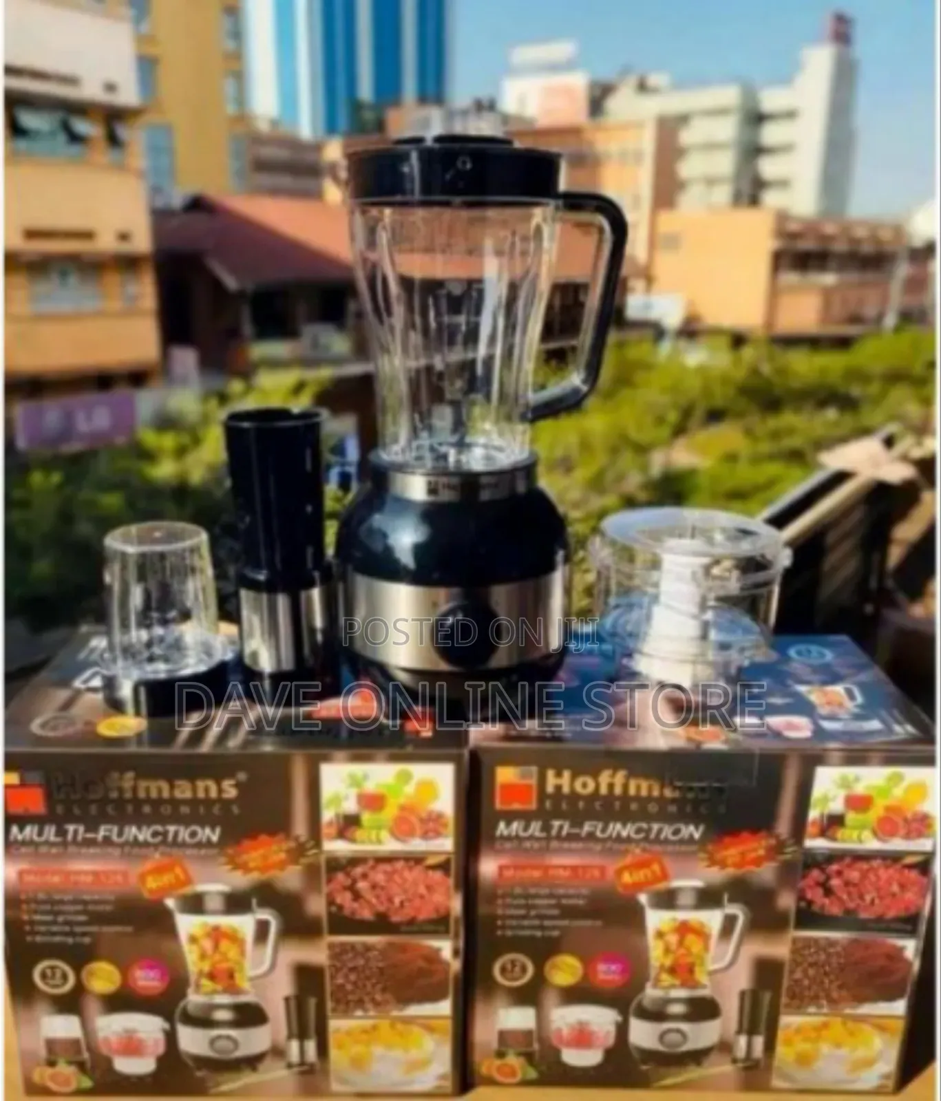 Hoffmans Hm-126 Multi-Function 4-in-1 Food Processor/Blender