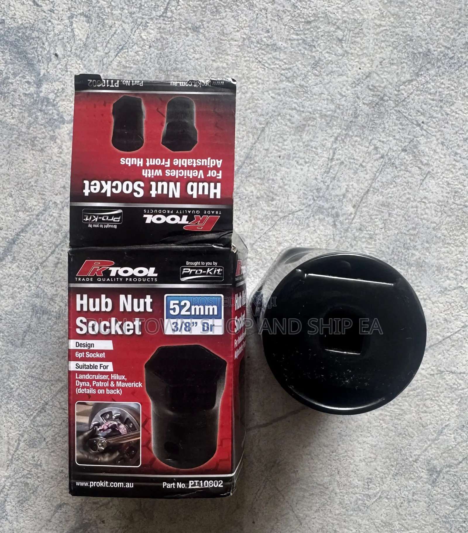 Pk Tools Hub Nut 52mm 6pt Socket 3/8"