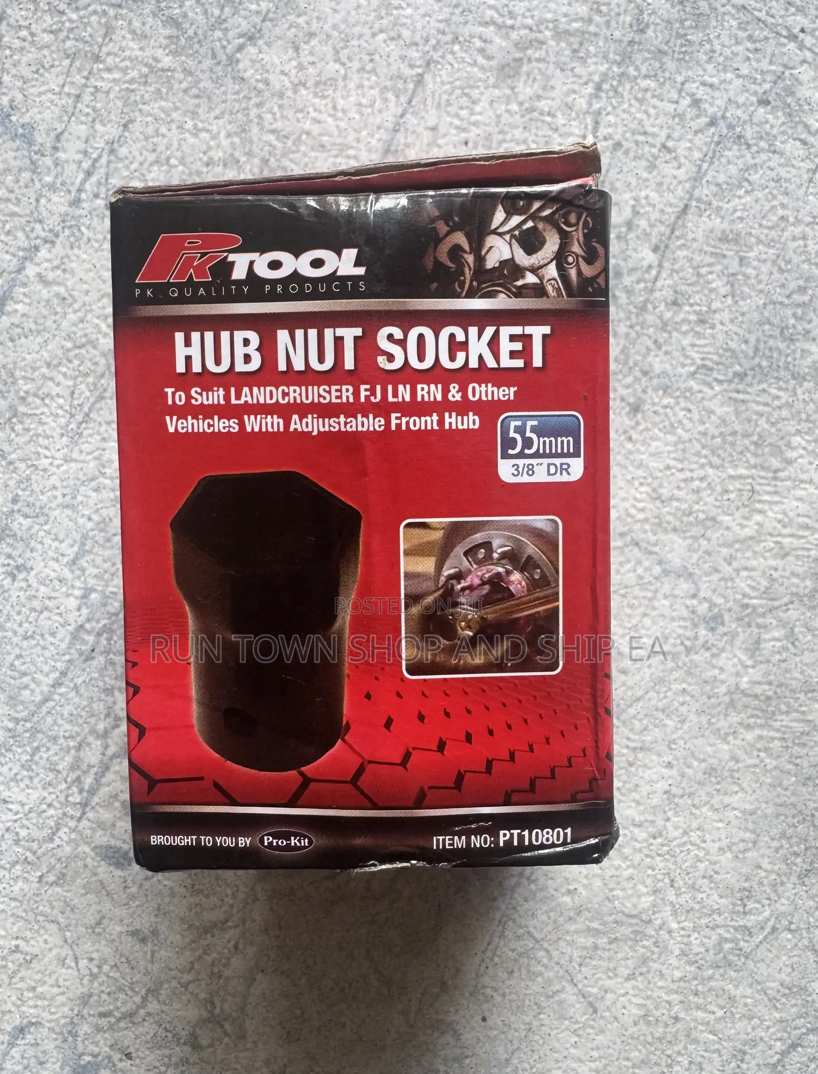 Pk Tools Hub Nut 52mm 6pt Socket 3/8"