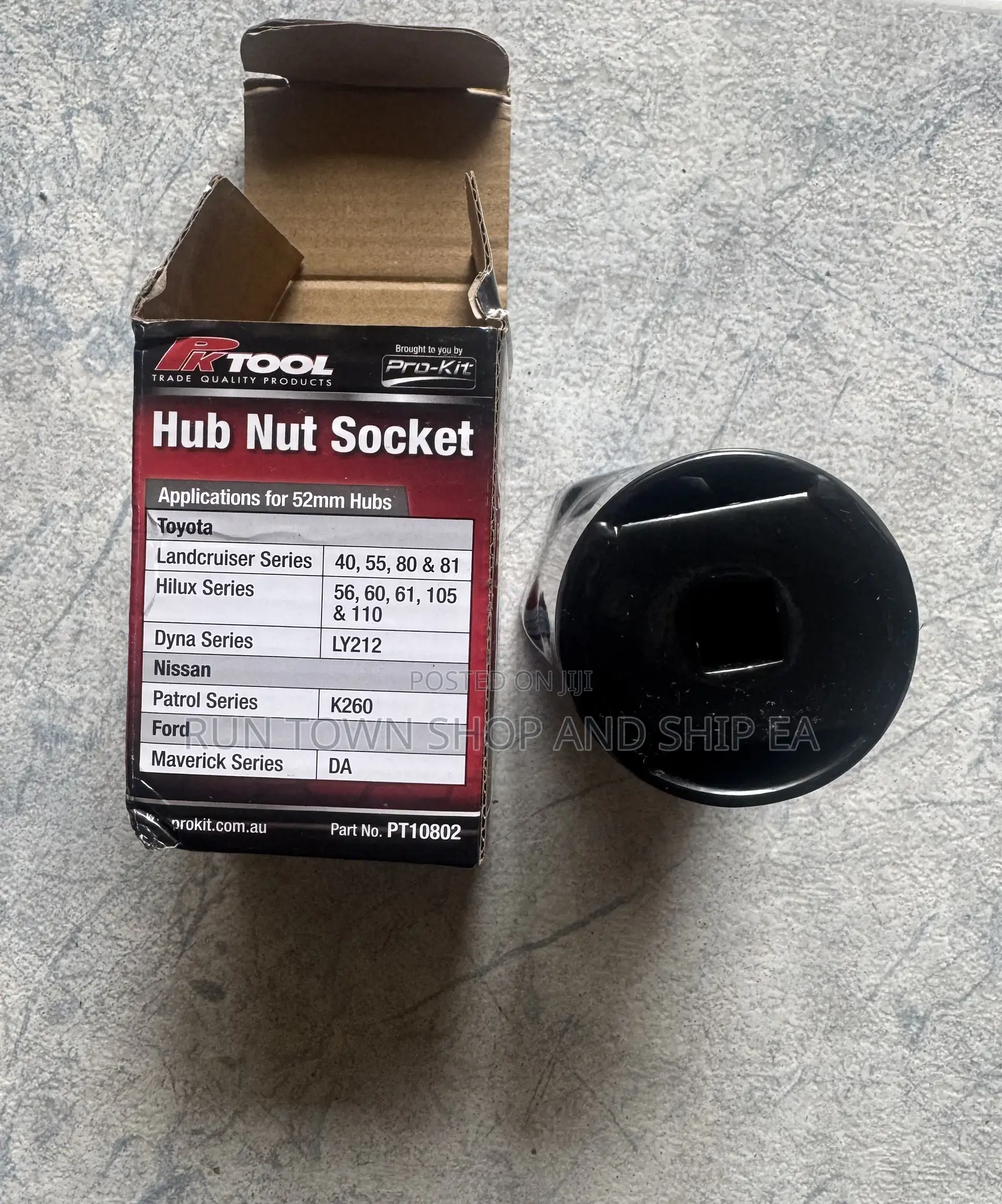 Pk Tools Hub Nut 52mm 6pt Socket 3/8"