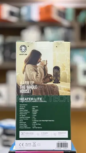 Room Heater Lite 1500w With Remote Control