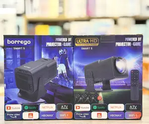 Borrego Smart 5 Portable Projector With Dual Built-in Game Console