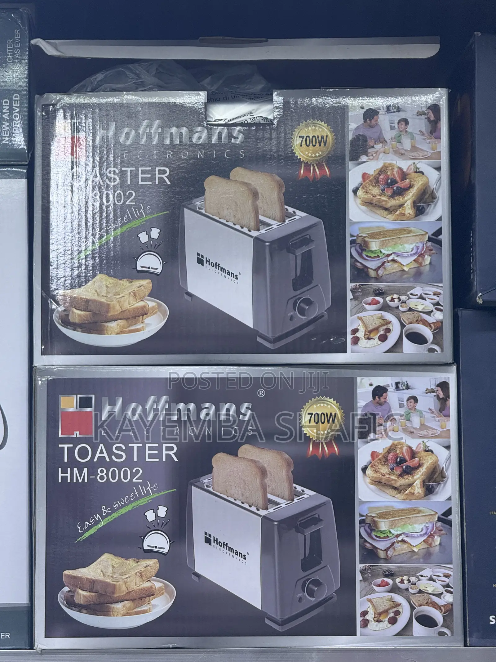 Hoffmans Electronics 2-Slot Bread Toaster (700w) – Brand New