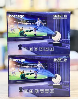Borrego Smart 10 Portable Projector, 360 Degree Rotation Support