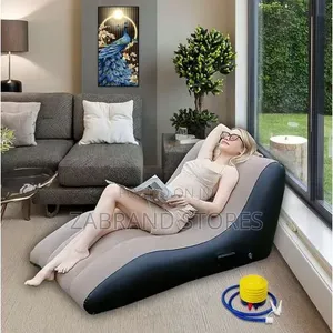 Flocked Lounge Inflatable Sofa