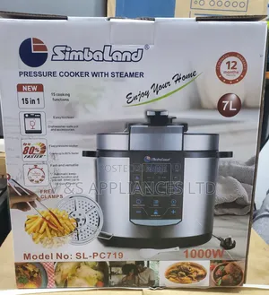 7l Simbaland Pressure Cooker With Steamer